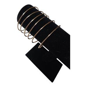 Women's Gold Tone 9'' Round Wrist Bracelets (6)